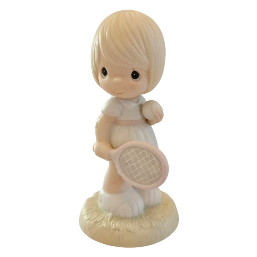 Precious Moments Serving The Lord 1985 Samuel J. Butcher Ceramic Figurine